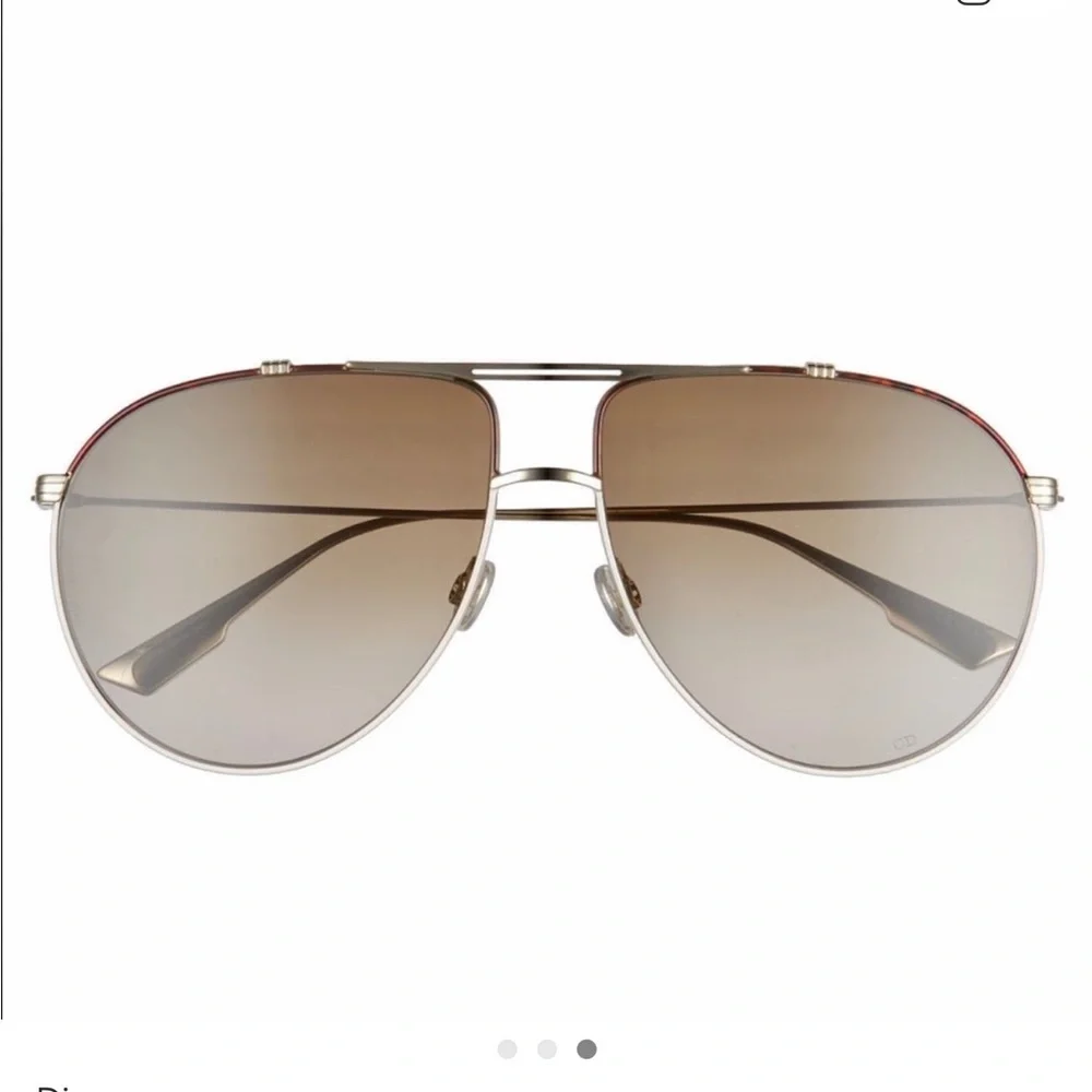 Dior Silver Aviator Sunglasses